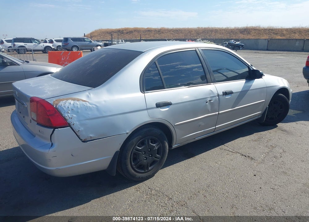 2001 HONDA CIVIC LX VIN: 2HGES16541H524369