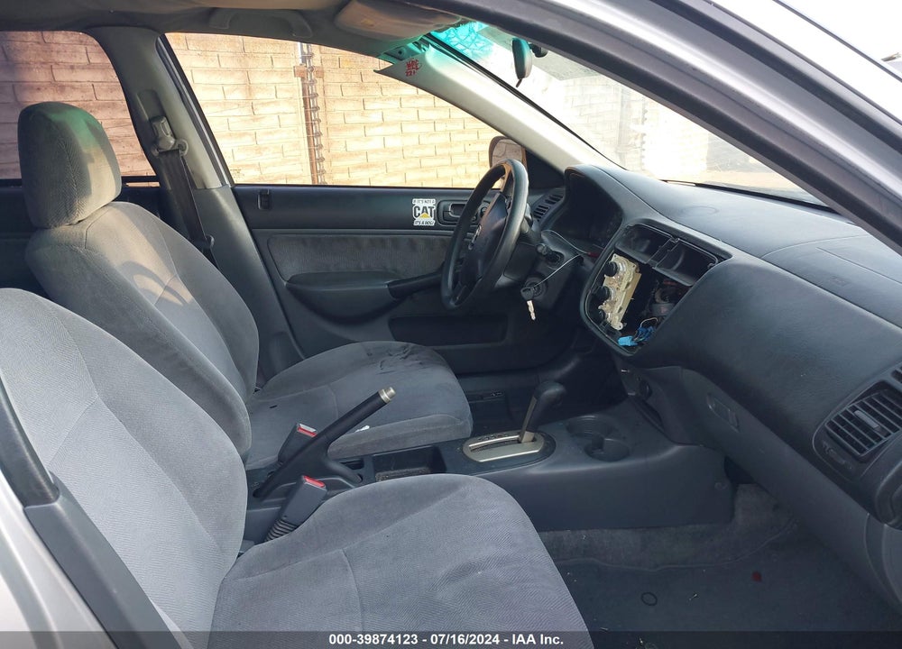 2001 HONDA CIVIC LX VIN: 2HGES16541H524369