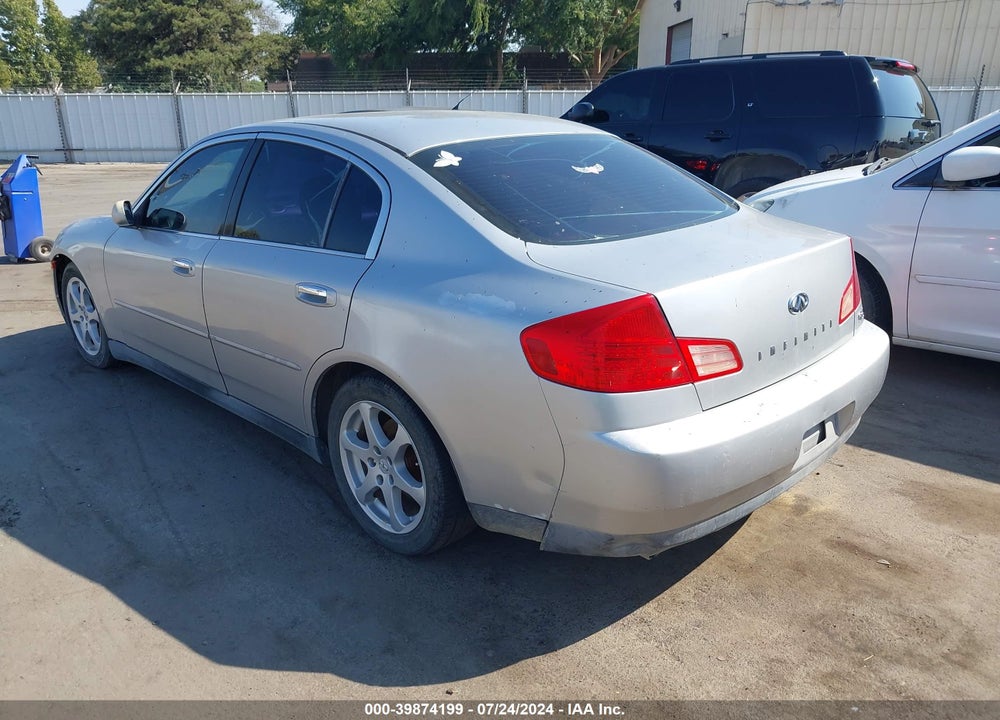 2003 INFINITI G35 LUXURY LEATHER VIN: JNKCV51EX3M320931