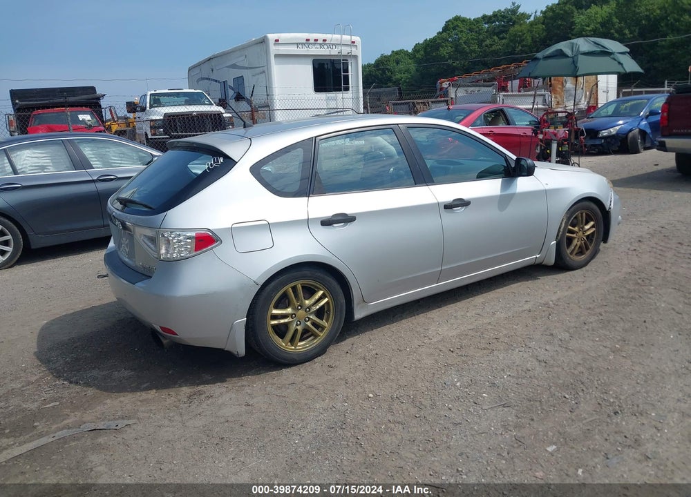 2008 SUBARU IMPREZA 2.5I VIN: JF1GH61618G805351