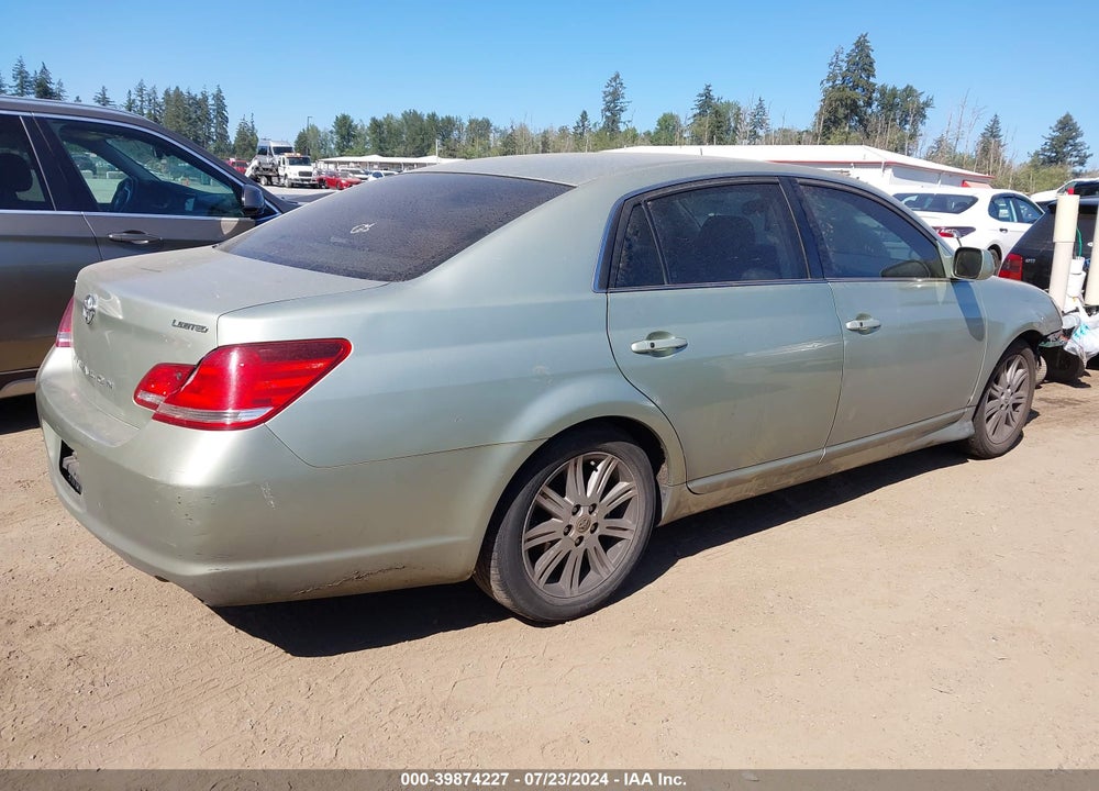 2006 TOYOTA AVALON LIMITED VIN: 4T1BK36B86U108893