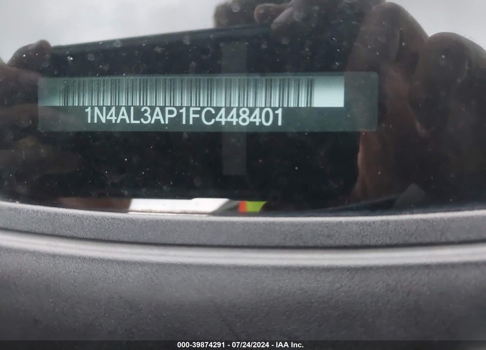 2015 NISSAN ALTIMA 2.5 VIN: 1N4AL3AP1FC448401