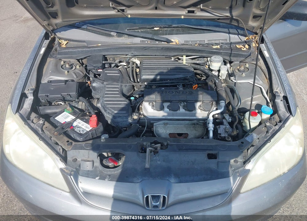 2005 HONDA CIVIC LX VIN: 2HGES155X5H614648