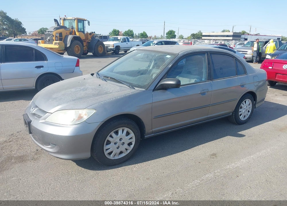 2005 HONDA CIVIC LX VIN: 2HGES155X5H614648