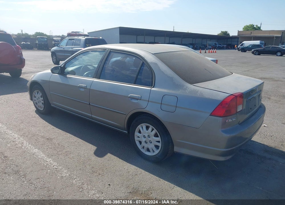 2005 HONDA CIVIC LX VIN: 2HGES155X5H614648