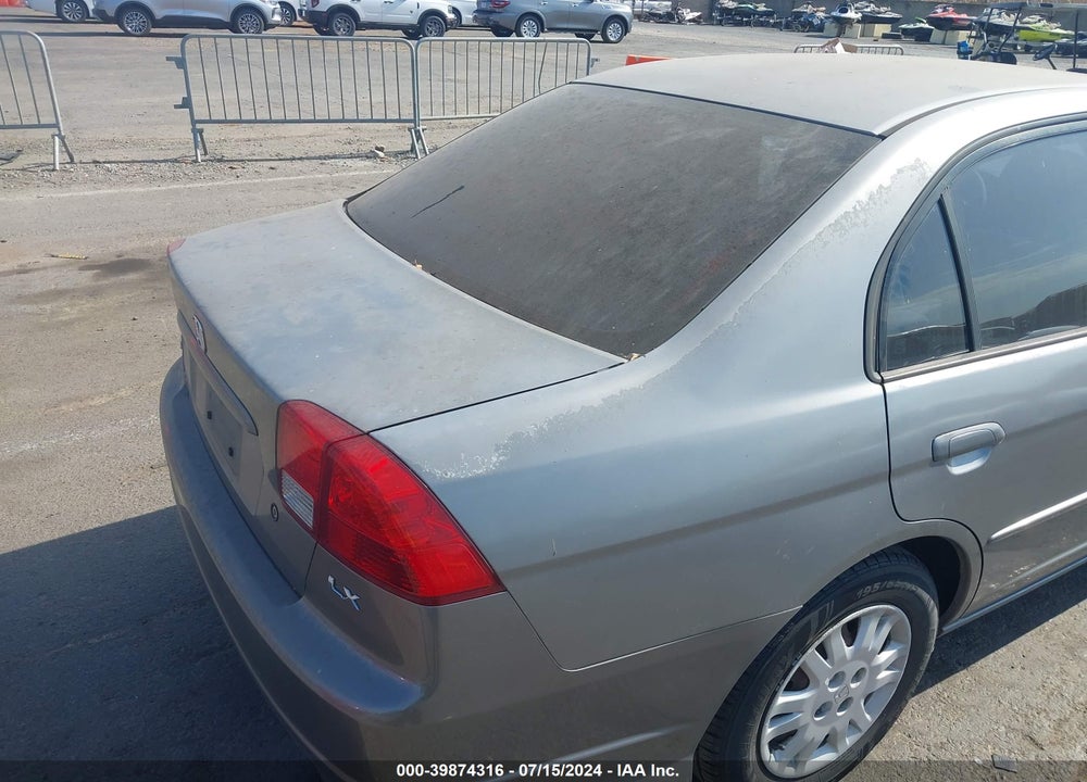 2005 HONDA CIVIC LX VIN: 2HGES155X5H614648
