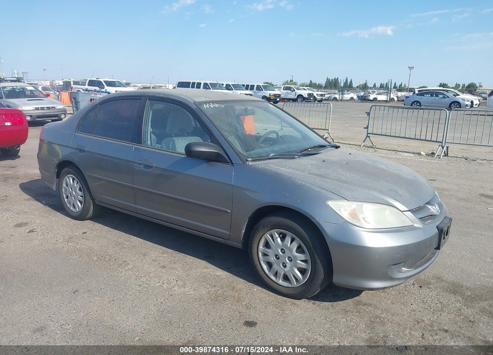 2005 HONDA CIVIC LX VIN: 2HGES155X5H614648