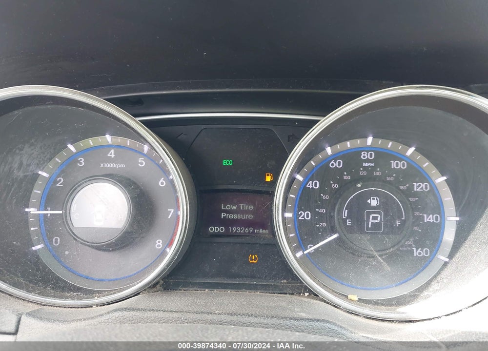 2013 HYUNDAI SONATA SE 2.0T VIN: 5NPEC4AB3DH797499