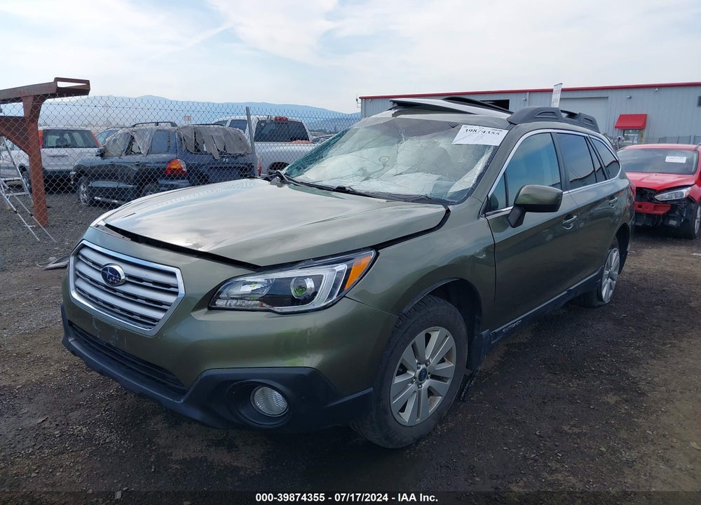 2016 SUBARU OUTBACK 2.5I PREMIUM VIN: 4S4BSBDC4G3291397
