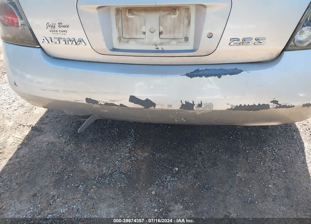 2002 NISSAN ALTIMA 2.5 S VIN: 1N4AL11D72C277402