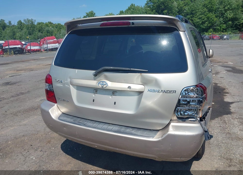 2007 TOYOTA HIGHLANDER V6 VIN: JTEEP21A470226696
