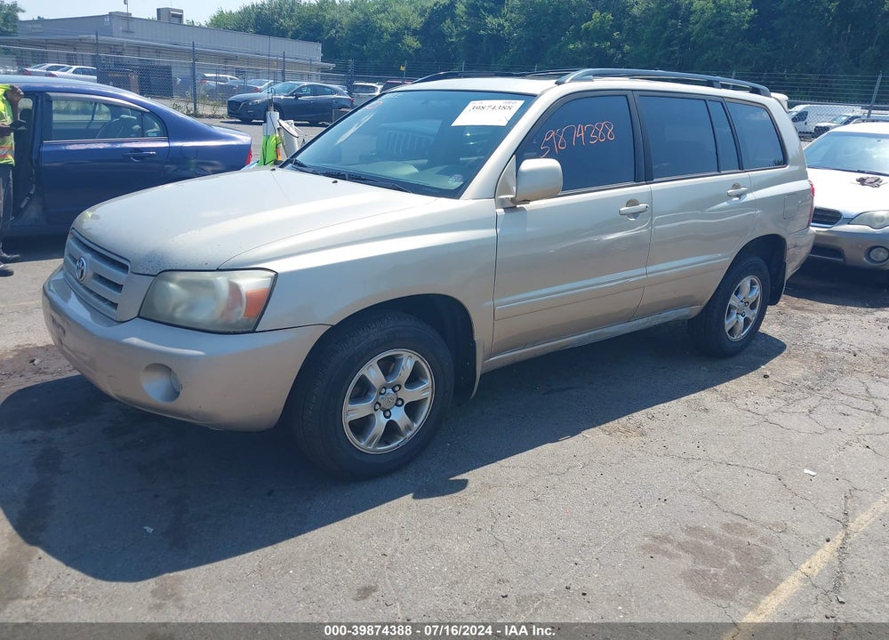 2007 TOYOTA HIGHLANDER V6 VIN: JTEEP21A470226696