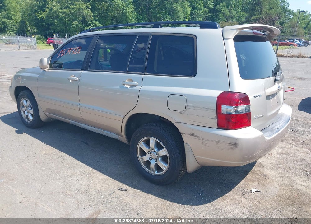 2007 TOYOTA HIGHLANDER V6 VIN: JTEEP21A470226696