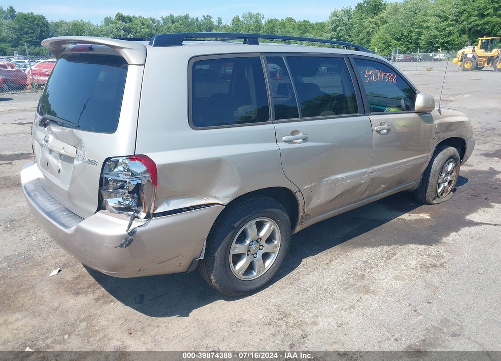 2007 TOYOTA HIGHLANDER V6 VIN: JTEEP21A470226696