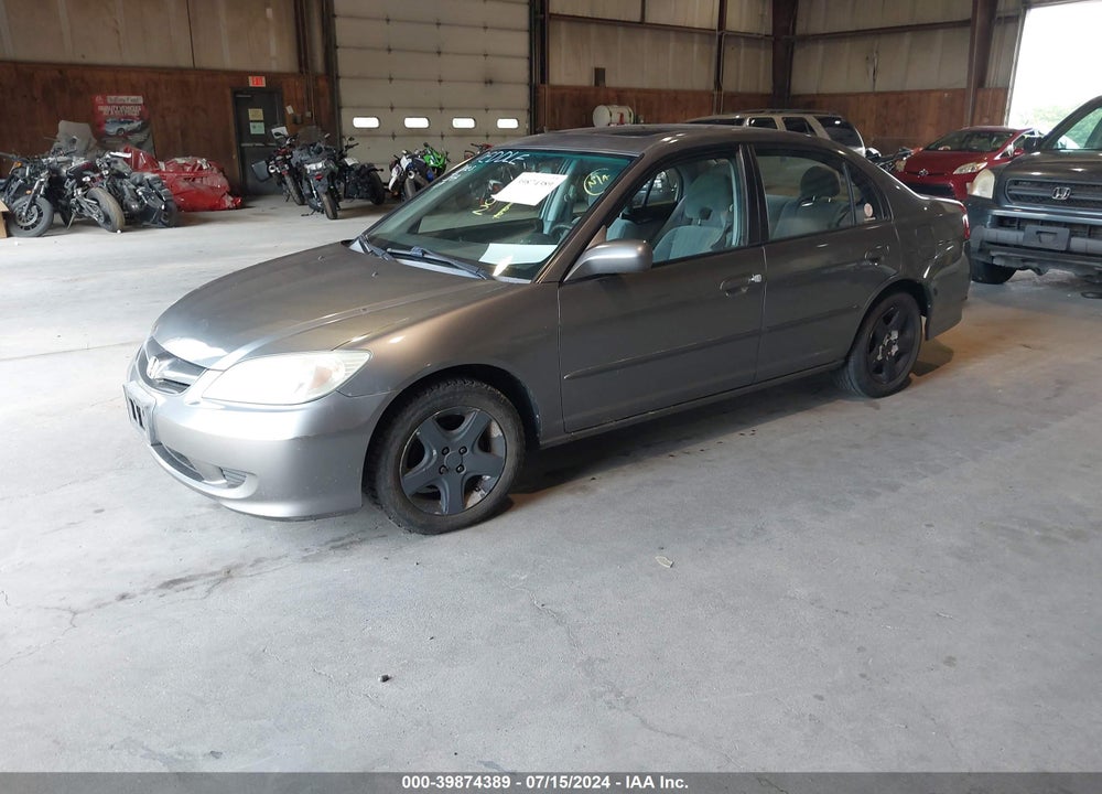 2005 HONDA CIVIC EX VIN: 2HGES26735H574256