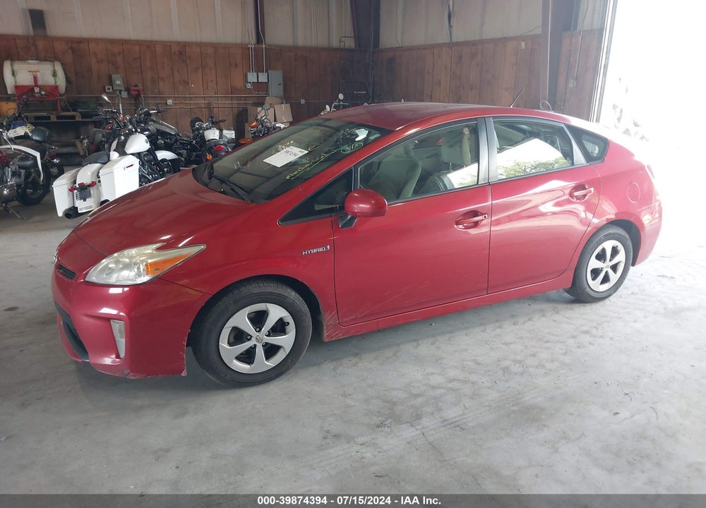 2012 TOYOTA PRIUS THREE VIN: JTDKN3DU0C5481223