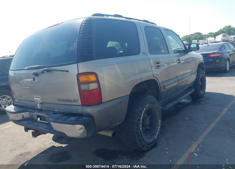 2001 CHEVROLET TAHOE LT VIN: 1GNEK13T81J115900