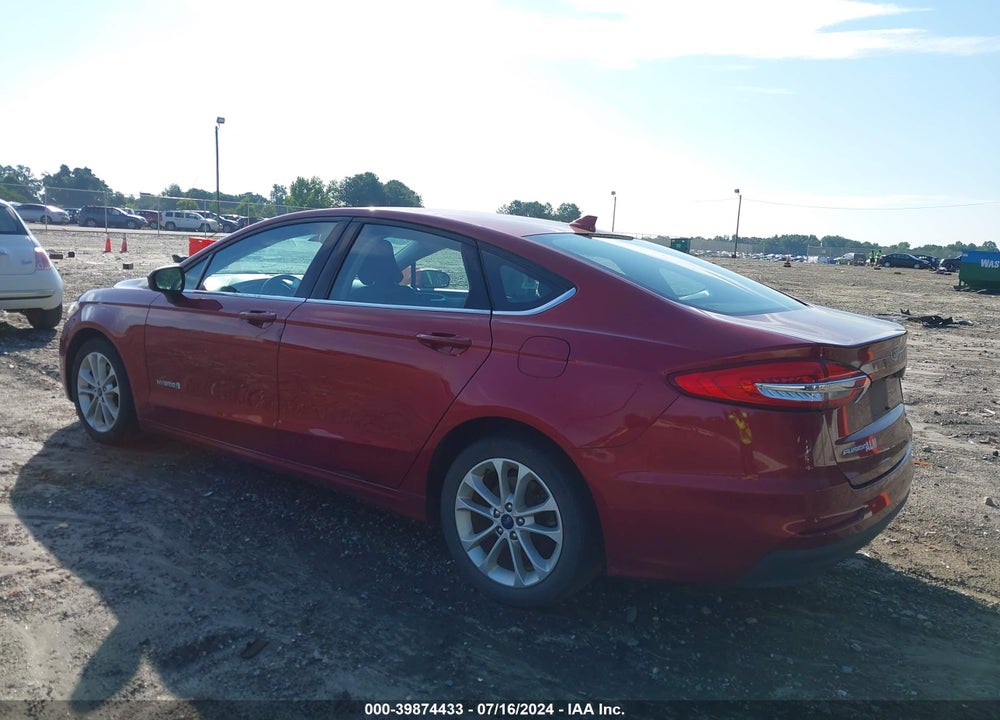 2019 FORD FUSION HYBRID SE VIN: 3FA6P0LU9KR242458