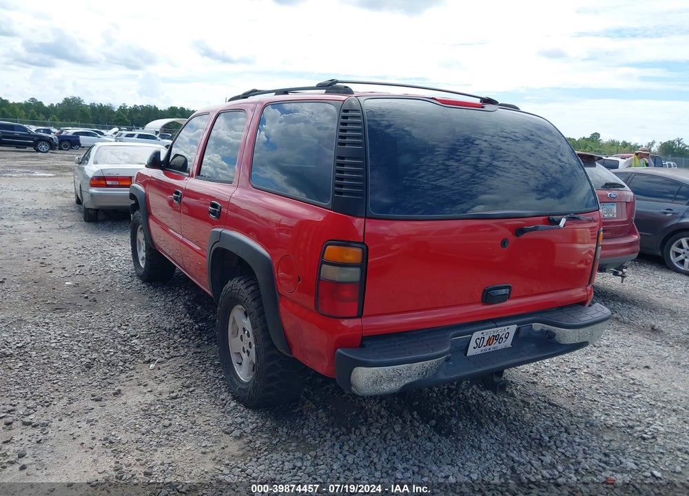 2005 CHEVROLET TAHOE LT VIN: 1GNEK13T15R233312