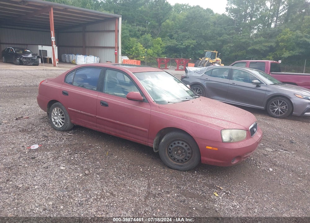 2002 HYUNDAI ELANTRA GLS VIN: KMHDN45D12U397408