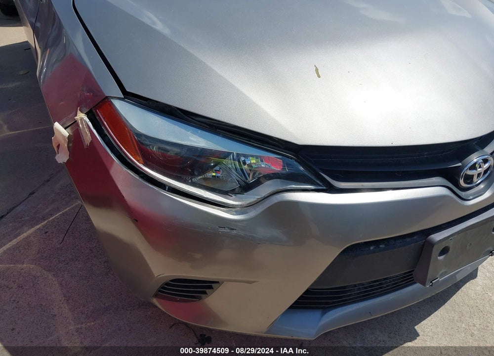2016 TOYOTA COROLLA LE VIN: 5YFBURHE8GP451033