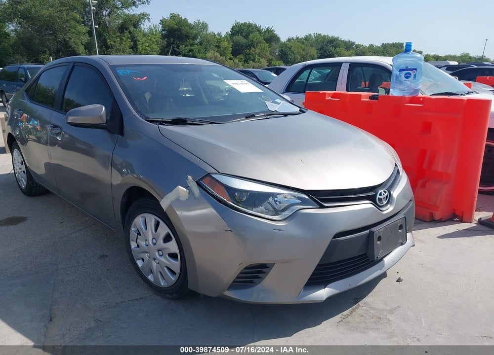 2016 TOYOTA COROLLA LE VIN: 5YFBURHE8GP451033