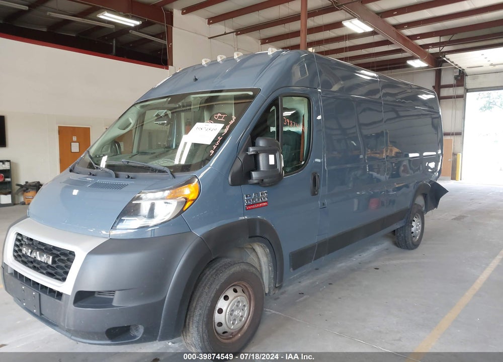 2020 RAM PROMASTER 3500 CARGO VAN HIGH ROOF 159 WB EXT VIN: 3C6URVJG9LE140129