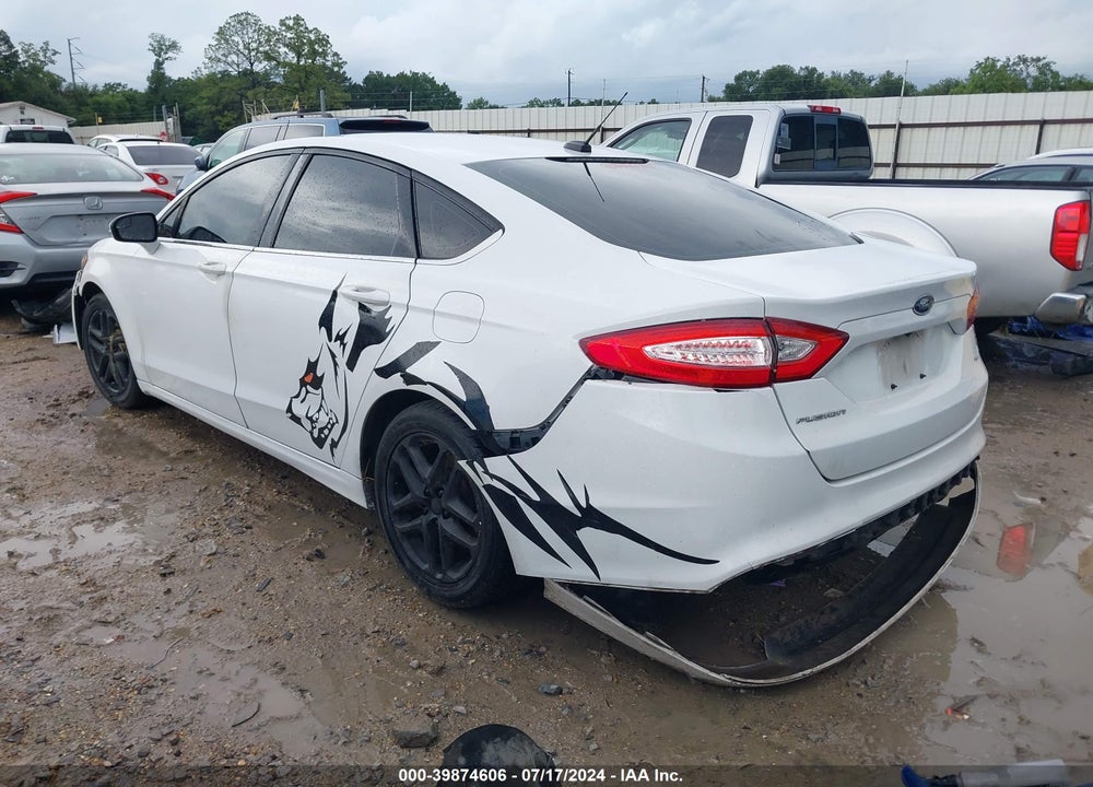 2016 FORD FUSION SE VIN: 3FA6P0H76GR343984