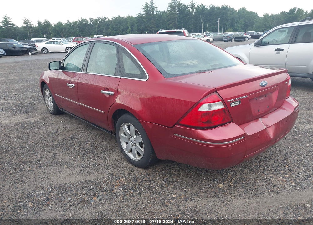 2005 FORD FIVE HUNDRED SEL VIN: 1FAHP24195G186624