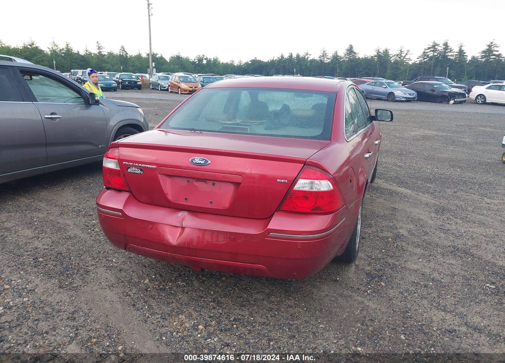 2005 FORD FIVE HUNDRED SEL VIN: 1FAHP24195G186624