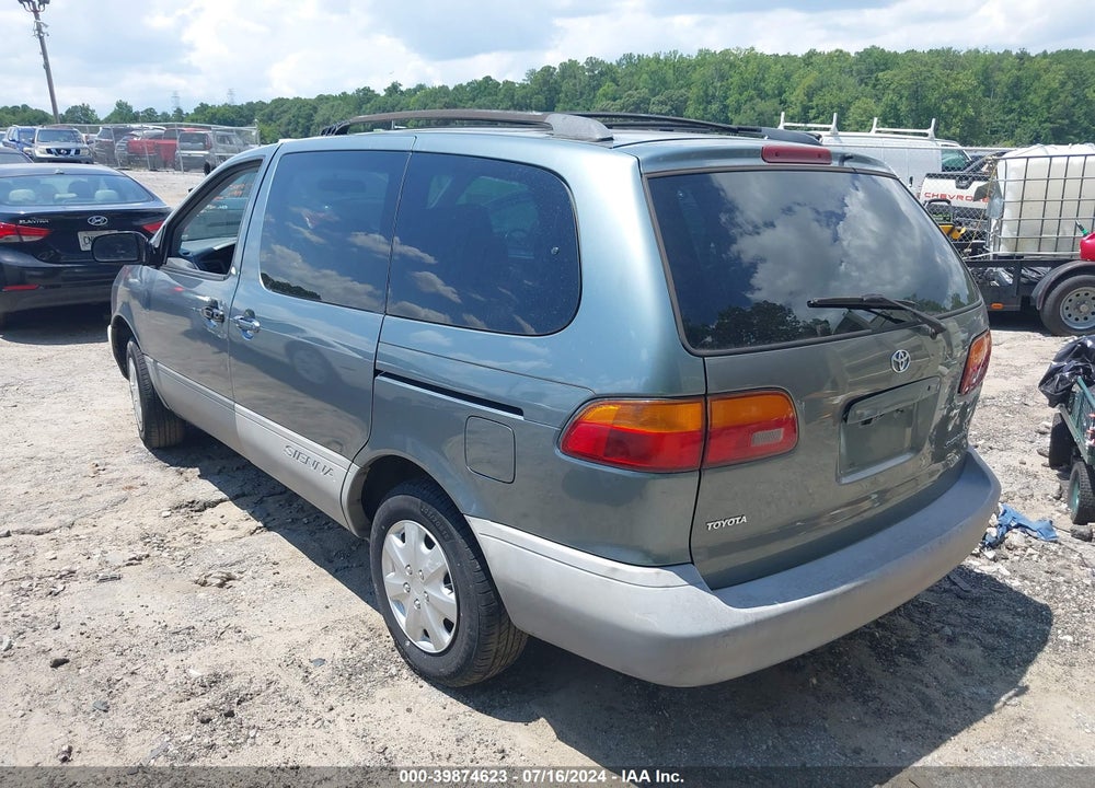 2000 TOYOTA SIENNA LE VIN: 4T3ZF13C9YU299058