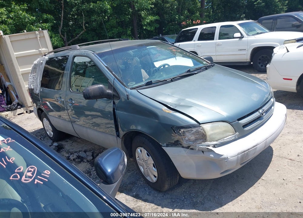 2000 TOYOTA SIENNA LE VIN: 4T3ZF13C9YU299058