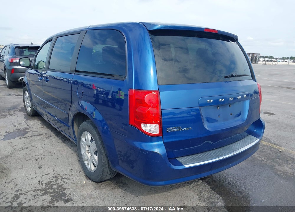 2011 DODGE GRAND CARAVAN VIN: 2D4RN4DG3BR700372