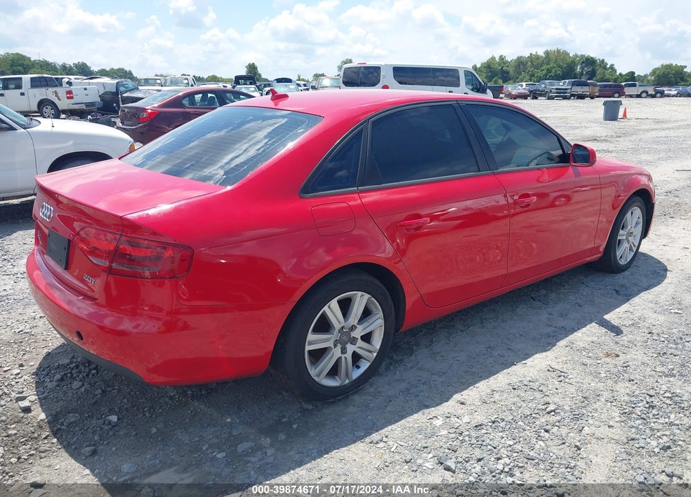 2011 AUDI A4 2.0T PREMIUM VIN: WAUAFAFL7BN027113