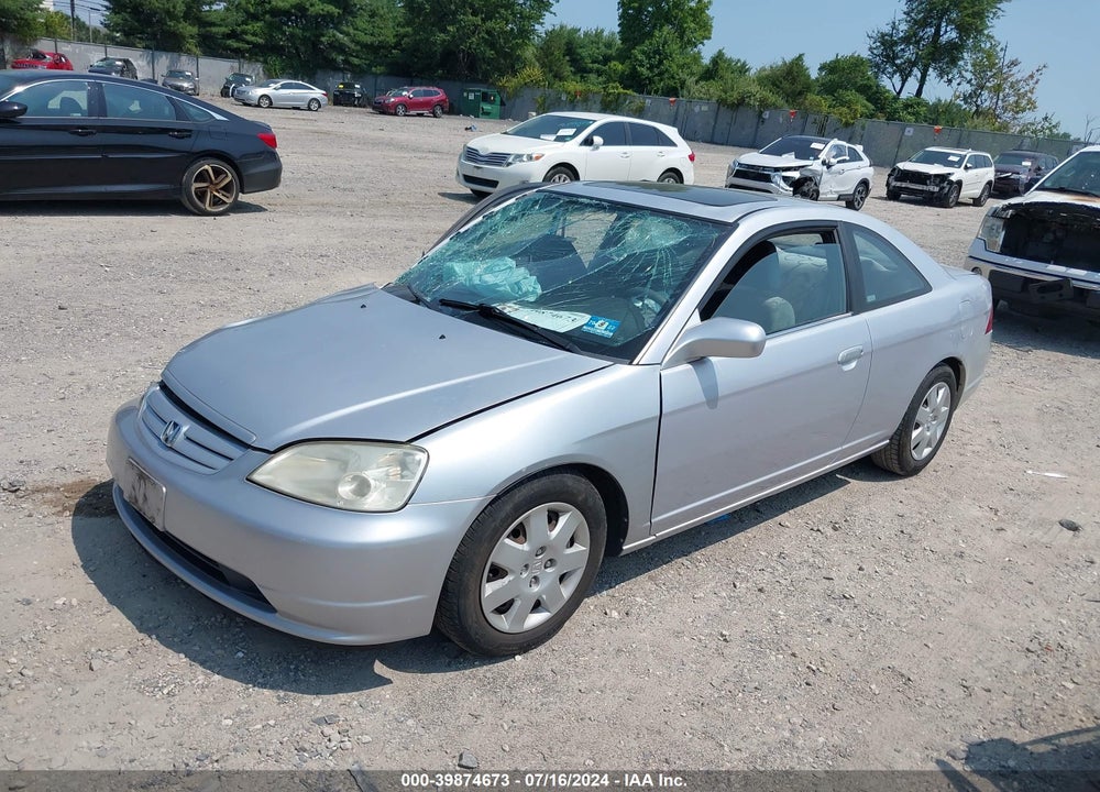 2002 HONDA CIVIC EX VIN: 1HGEM21072L104752