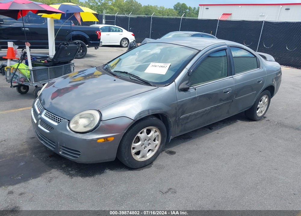 2005 DODGE NEON SXT VIN: 1B3ES56C15D124892