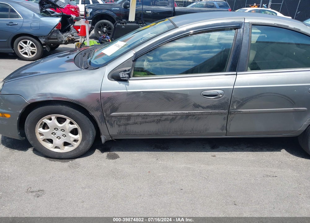 2005 DODGE NEON SXT VIN: 1B3ES56C15D124892