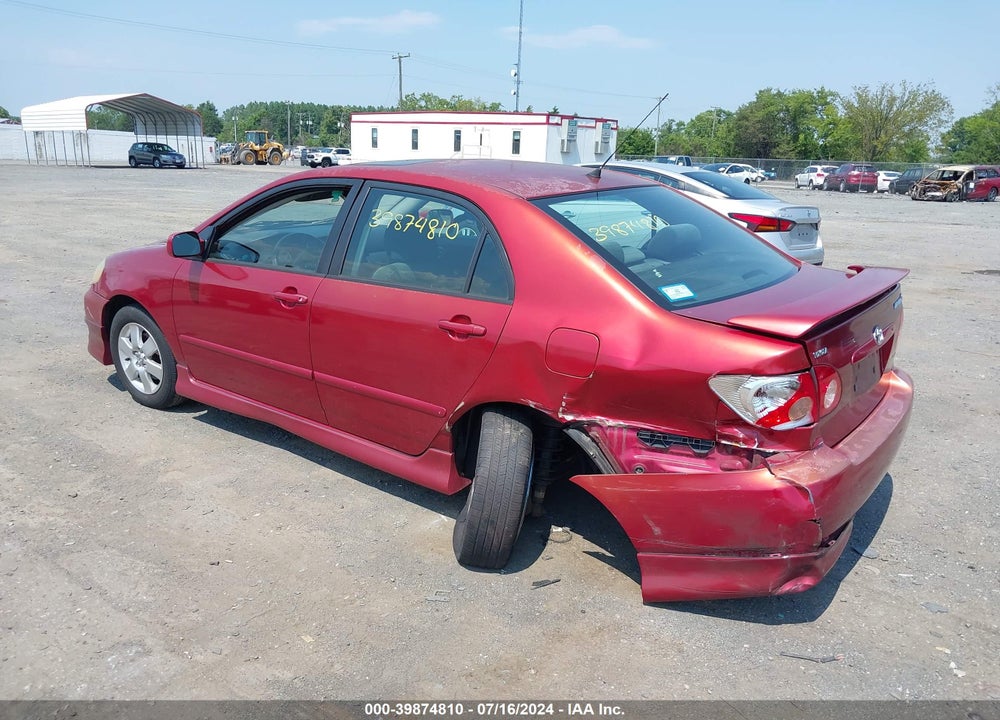 2005 TOYOTA COROLLA S VIN: 2T1BR30E15C407656