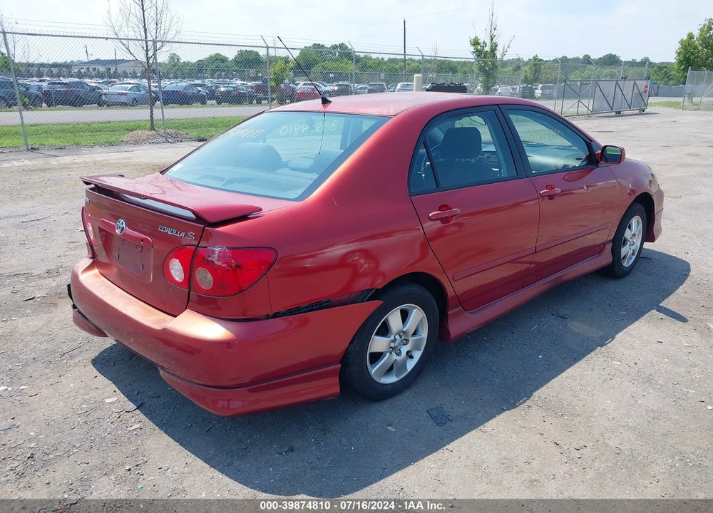 2005 TOYOTA COROLLA S VIN: 2T1BR30E15C407656