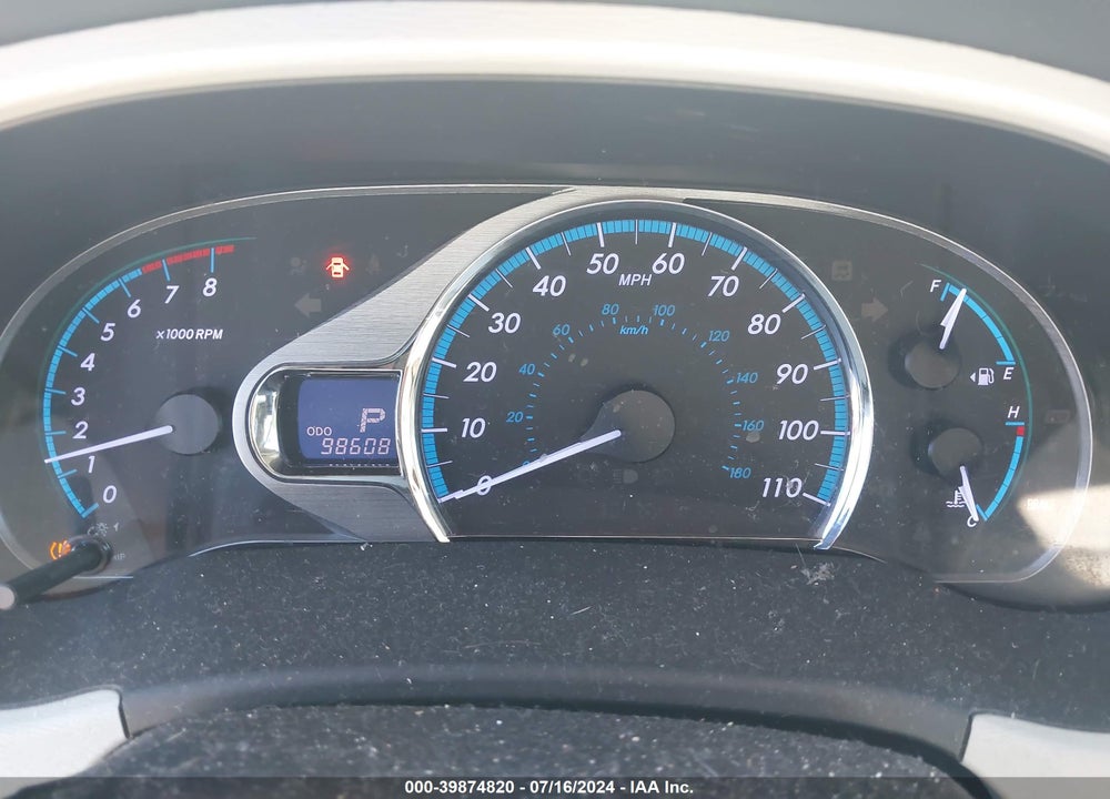 2013 TOYOTA SIENNA XLE 7 PASSENGER VIN: 5TDDK3DC1DS059921
