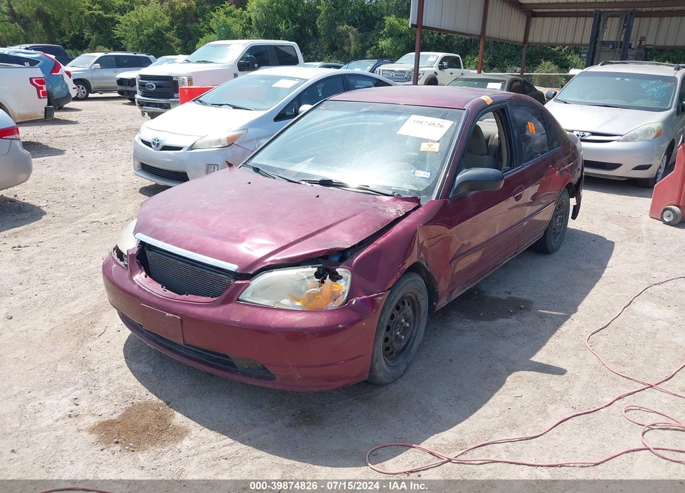 2003 HONDA CIVIC LX VIN: 2HGES16503H558344