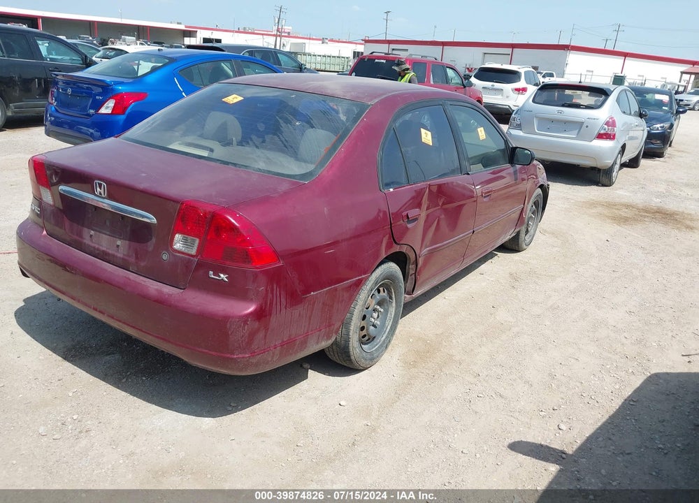 2003 HONDA CIVIC LX VIN: 2HGES16503H558344