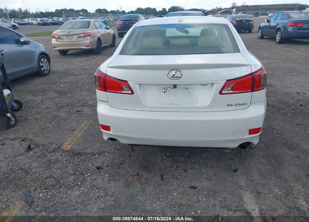 2013 LEXUS IS 250 VIN: JTHBF5C2XD5192326