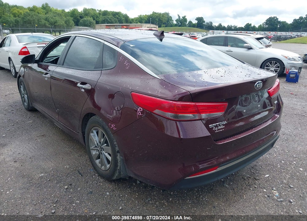 2016 KIA OPTIMA LX TURBO VIN: 5XXGT4L17GG103247