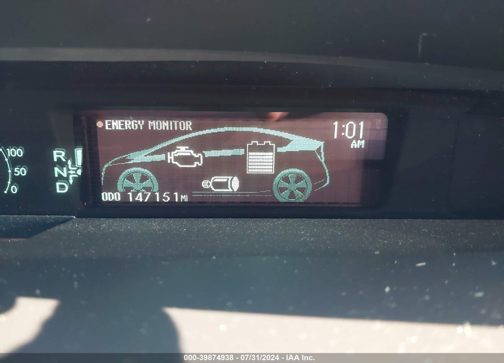 2011 TOYOTA PRIUS TWO VIN: JTDKN3DU4B1331735