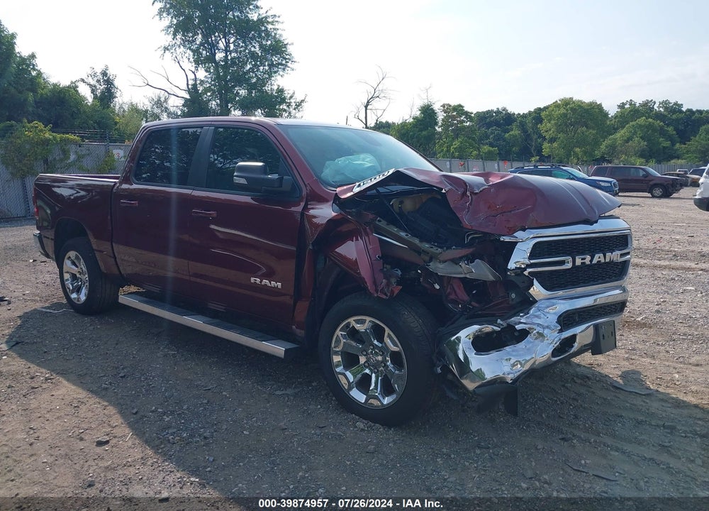 2021 RAM 1500 BIG HORN 4X4 5'7 BOX VIN: 1C6SRFFM7MN696643