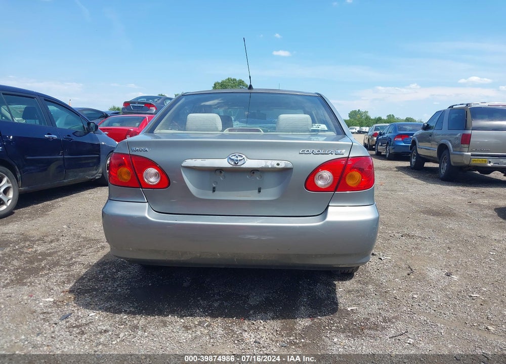 2003 TOYOTA COROLLA LE VIN: 2T1BR38E63C111565