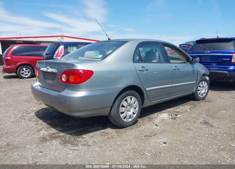 2003 TOYOTA COROLLA LE VIN: 2T1BR38E63C111565