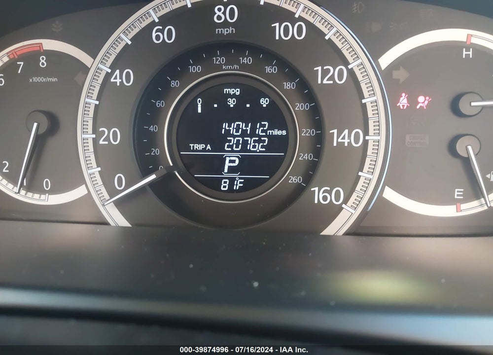 2013 HONDA ACCORD EX-L V-6 VIN: 1HGCR3F81DA021023