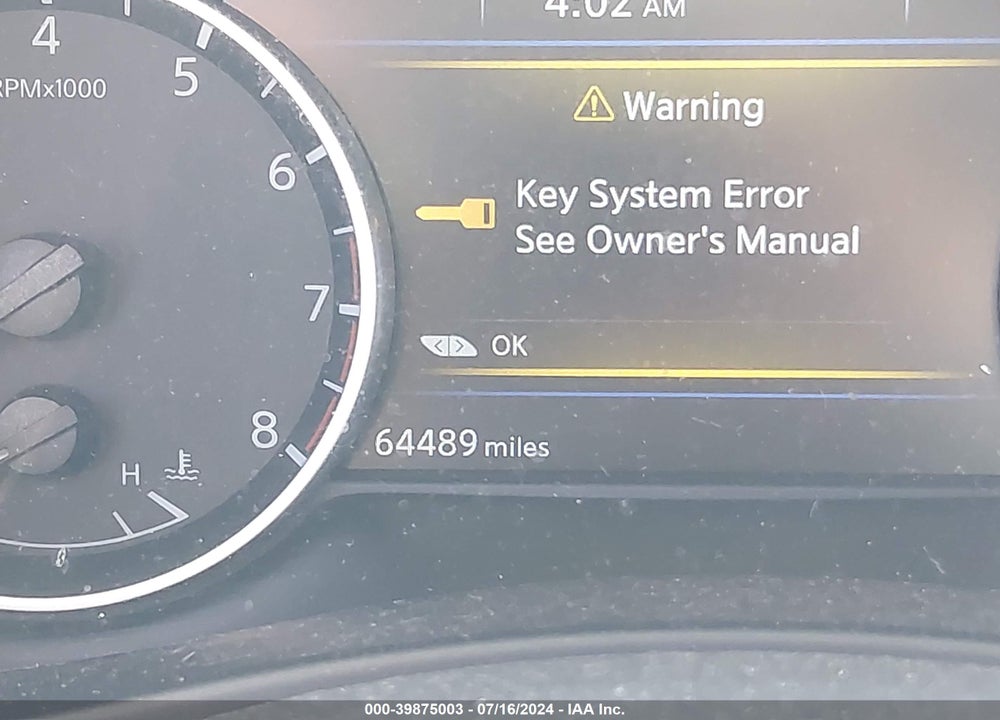 2019 NISSAN MURANO S VIN: 5N1AZ2MJ4KN124525